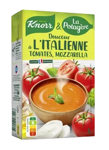 Douceur à l'italienne, tomates et mozzarella, une voyage culinaire gourmand signé Knorr & La Potagère