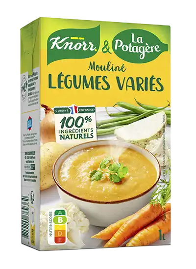 Mouliné de légumes variés, une recette équilibrée Knorr & La Potagère