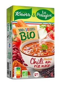 Soupe mouliné chili riz noir Bio , une recette Knorr & La Potagère