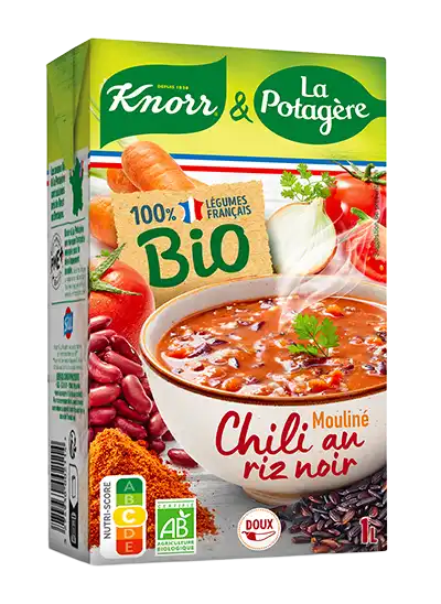 Soupe mouliné chili riz noir Bio , une recette Knorr & La Potagère