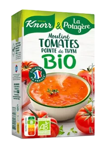 Soupe mouliné de tomates et pointe de thym BIO