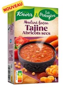 Mouliné façon tajine aux abricots secs, une soupe Knorr & La Potagère au format un litre