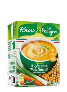 Velouté 8 légumes pois chiches aux épices douces, Knorr & La Potagère