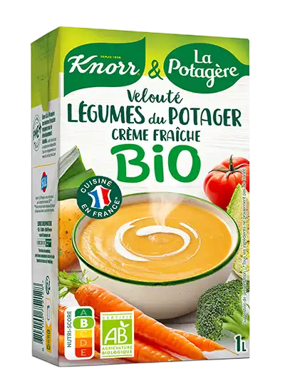 Velouté de légumes variés du potager Bio Knorr & La Potagère