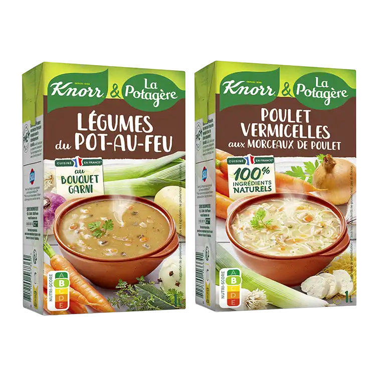 Gamme Les saveurs d'antan, des soupes savoureuses qui vous replongerons dans vos souvenirs d'enfance