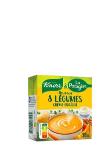 Douceur 8 légumes crème fraiche Knorr & La Potagère