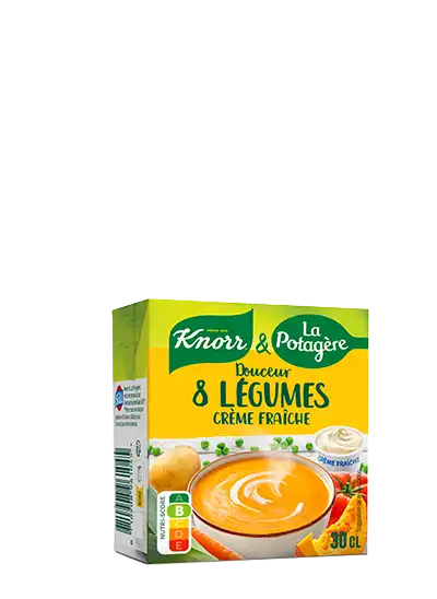 Douceur 8 légumes crème fraiche Knorr & La Potagère