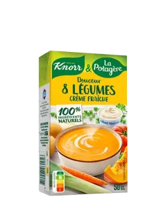 Douceur 8 légumes crème fraîche Knorr et La Potagère