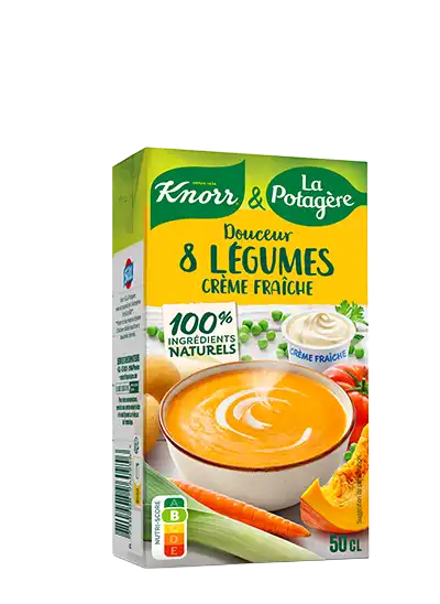 Douceur 8 légumes crème fraîche Knorr et La Potagère