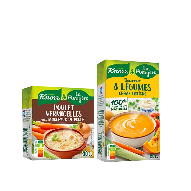 Les petits formats Knorr & La Potagère, pratique à emporter partout