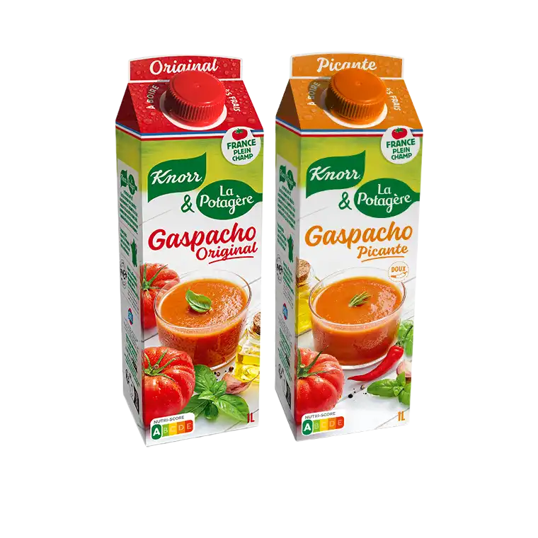 Les gaspachos Knorr & La Potagère, fraicheur et goût garanti