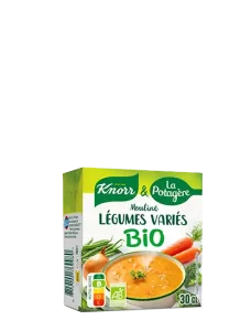Mouliné de légumes variés bio, format 30 cl. Knorr & La Potagère