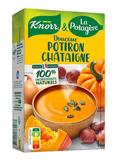 Soupe Douceur potiron chataigne | Knorr & La Potagère