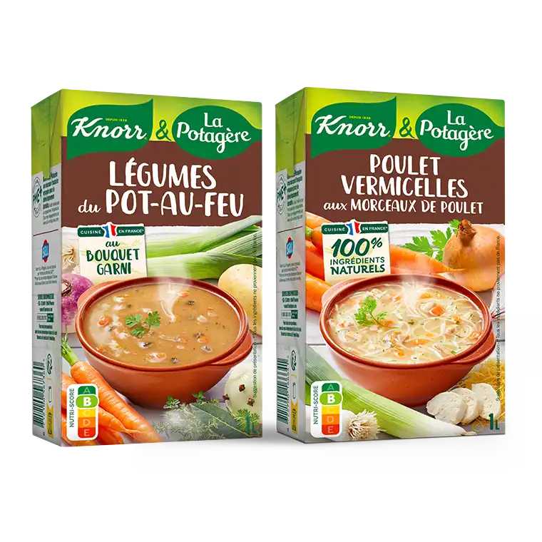 Gamme Les saveurs d'antan, des soupes savoureuses qui vous replongerons dans vos souvenirs d'enfance