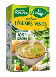 Soupe Knorr & La Potagère, mouliné de légumes verts. Brique d'un litre.
